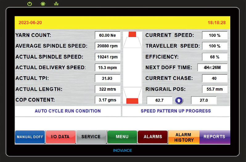 UPGRADED MACHINE HMI