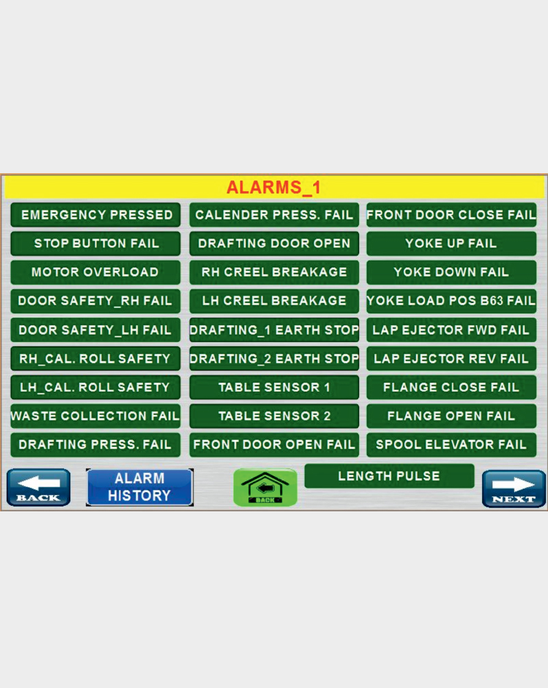upgraded unila HMI alarms